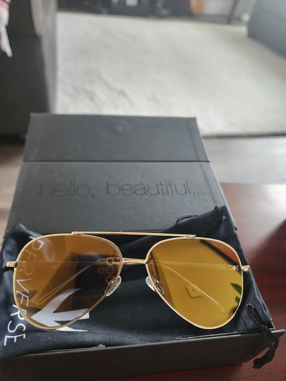 Perverse Bronson Gold Sunglasses